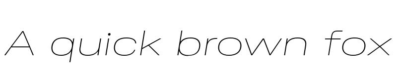 Preview of FONTSPRING DEMO - Ordina Wide Thin Italic font