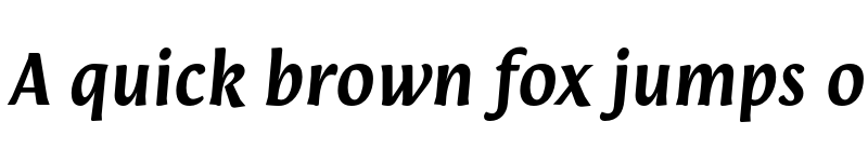 Preview of FONTSPRING DEMO - Orenga Bold Italic Regular font