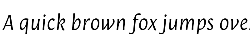 Preview of FONTSPRING DEMO - Orenga Book Italic Regular font