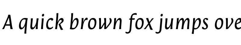 Preview of FONTSPRING DEMO - Orenga Italic Regular font