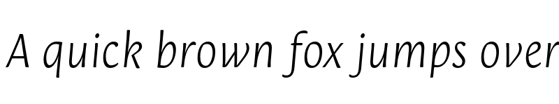 Preview of FONTSPRING DEMO - Orenga Light Italic Regular font