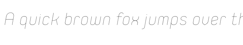 Preview of FONTSPRING DEMO - Orev Thin Italic font