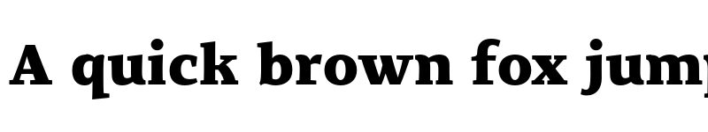 Preview of FONTSPRING DEMO - Organon Serif Black Regular font