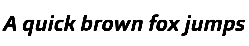 Preview of FONTSPRING DEMO - Orgon ExtraBold Italic font