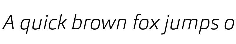 Preview of FONTSPRING DEMO - Orgon ExtraLight Italic font