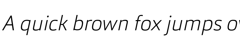 Preview of FONTSPRING DEMO - Orgon Plan ExtraLight Italic font