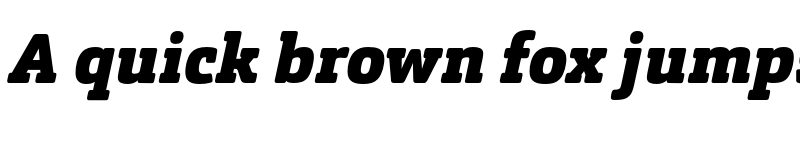 Preview of FONTSPRING DEMO - Orgon Slab Black Italic font