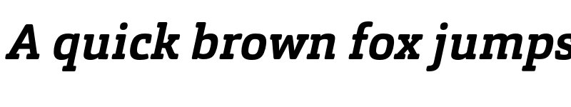 Preview of FONTSPRING DEMO - Orgon Slab Bold Italic font