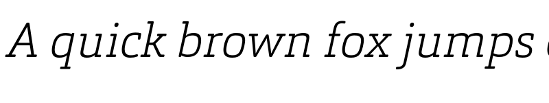 Preview of FONTSPRING DEMO - Orgon Slab ExtraLight Italic font