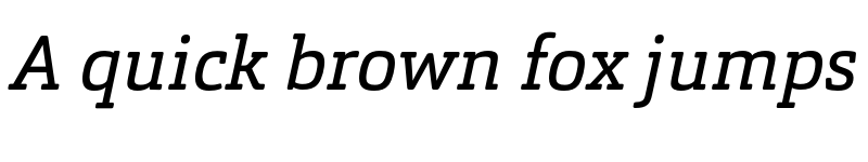 Preview of FONTSPRING DEMO - Orgon Slab Italic font