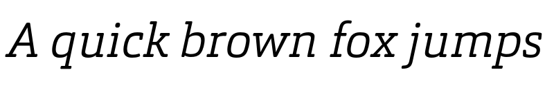 Preview of FONTSPRING DEMO - Orgon Slab Light Italic font