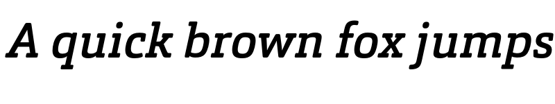 Preview of FONTSPRING DEMO - Orgon Slab Medium Italic font