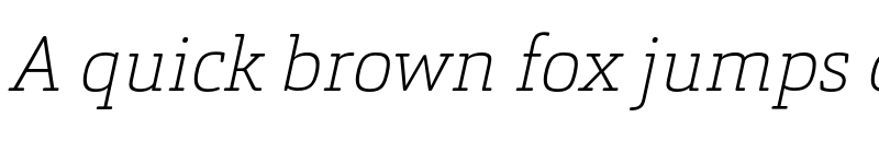 Preview of FONTSPRING DEMO - Orgon Slab Thin Italic font
