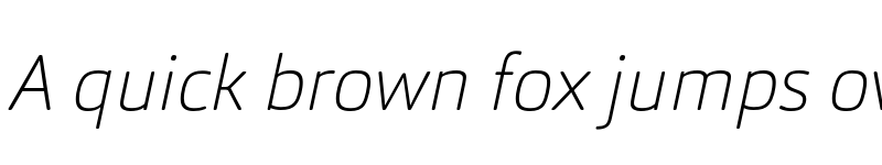 Preview of FONTSPRING DEMO - Orgon Thin Italic font