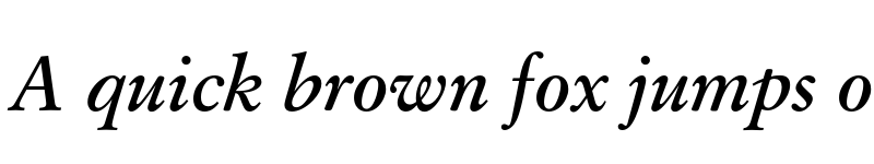Preview of FONTSPRING DEMO - OriginalGaramond BT Bold Italic font