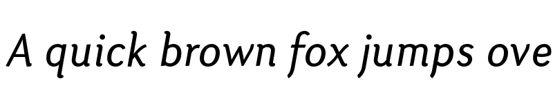 Preview of FONTSPRING DEMO - Otari-RegularItalic Regular font