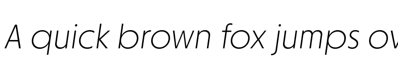 Preview of FONTSPRING DEMO - Otterco ExtraLight Italic font