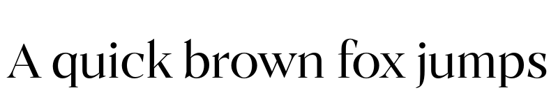 Preview of FONTSPRING DEMO - Ozana Pro Display Light Regular font