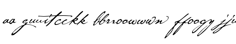 Preview of FONTSPRING DEMO - P22 Cezanne Ligatures Regular font