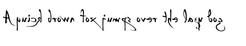 Preview of FONTSPRING DEMO - P22 Da Vinci Backwards Regular font