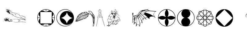 Preview of FONTSPRING DEMO - P22 Da Vinci Extras Regular font