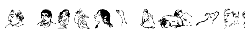 Preview of FONTSPRING DEMO - P22 Gauguin Extras Regular font