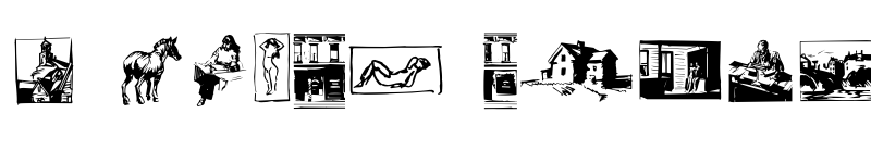 Preview of FONTSPRING DEMO - P22 Hopper Sketches Regular font