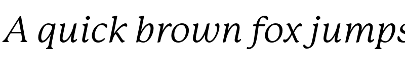 Preview of FONTSPRING DEMO - P22 Mackinac Book Italic font