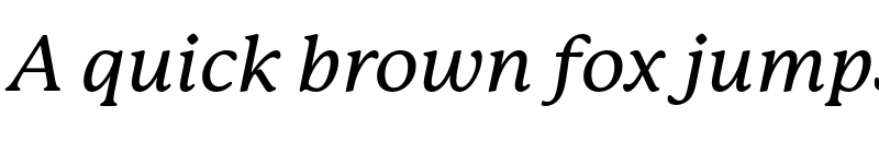 Preview of FONTSPRING DEMO - P22 Mackinac Pro Medium Italic font