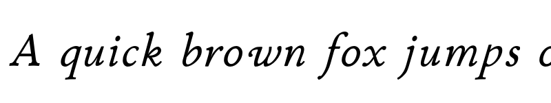 Preview of FONTSPRING DEMO - P22 Stickley Pro Caption Italic font