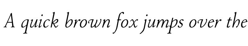 Preview of FONTSPRING DEMO - P22 Stickley Pro Display Italic font