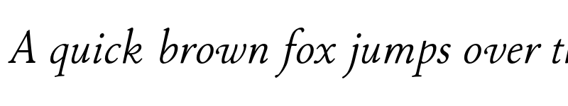 Preview of FONTSPRING DEMO - P22 Stickley Pro Headline Italic font