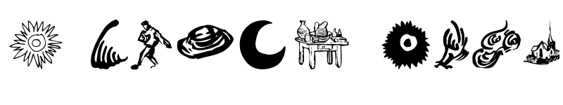 Preview of FONTSPRING DEMO - P22 Vincent Extras Regular font