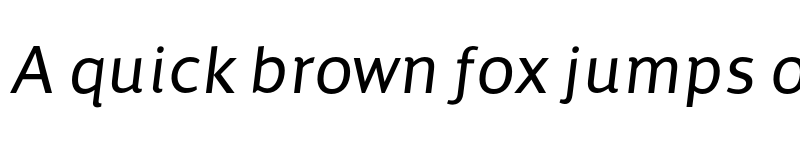 Preview of FONTSPRING DEMO - Pagina Italic font