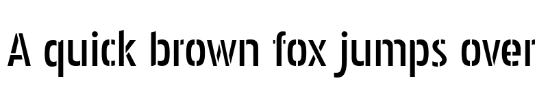 Preview of FONTSPRING DEMO - Pakenham Stencil Regular font