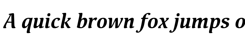 Preview of FONTSPRING DEMO - Pallada Bold Italic Regular font