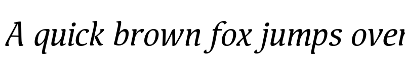 Preview of FONTSPRING DEMO - Pallada Italic Regular font
