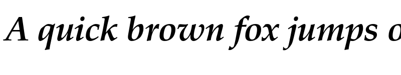 Preview of FONTSPRING DEMO - Palladio Pro Bold Italic font