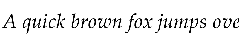 Preview of FONTSPRING DEMO - Palladio Pro Italic font