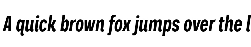 Preview of FONTSPRING DEMO - Palo Compressed Semibold Italic Regular font