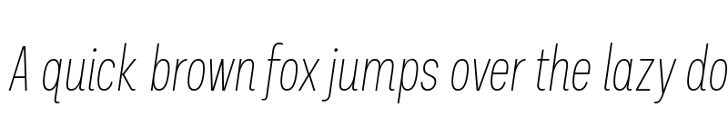 Preview of FONTSPRING DEMO - Palo Compressed Thin Italic Regular font