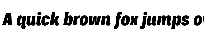 Preview of FONTSPRING DEMO - Palo Condensed Extrabold Italic Regular font