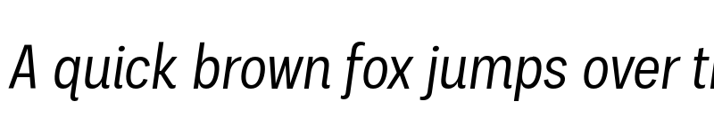 Preview of FONTSPRING DEMO - Palo Condensed Italic font