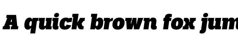 Preview of FONTSPRING DEMO - Palo Slab Black Italic font