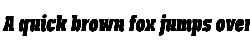 Preview of FONTSPRING DEMO - Palo Slab Comp Black Italic font