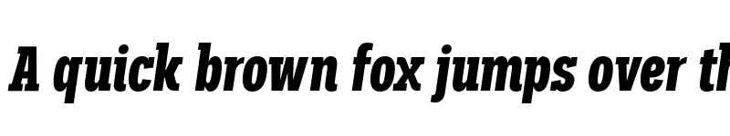 Preview of FONTSPRING DEMO - Palo Slab Comp Bold Italic font