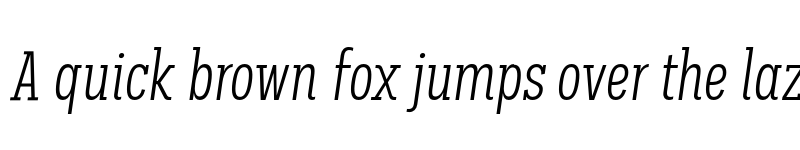 Preview of FONTSPRING DEMO - Palo Slab Comp Light Italic font