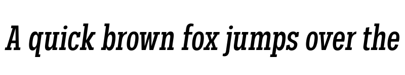 Preview of FONTSPRING DEMO - Palo Slab Comp Medium Oblique Regular font