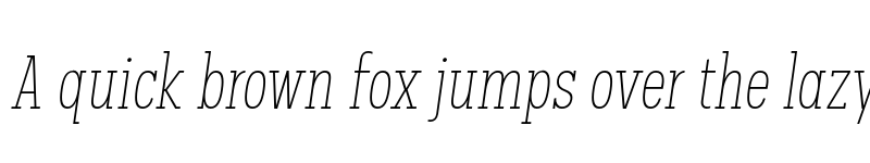 Preview of FONTSPRING DEMO - Palo Slab Comp Thin Oblique Regular font