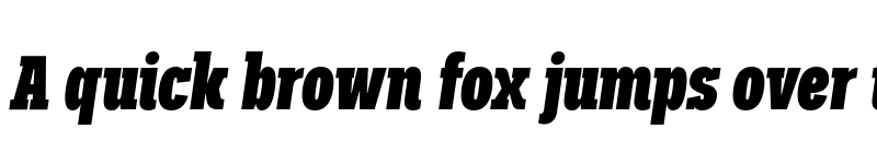 Preview of FONTSPRING DEMO - Palo Slab Comp Xbold Italic font